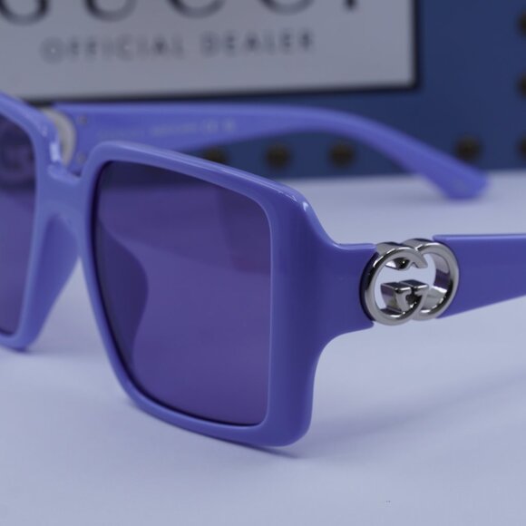 Gucci GG1692SA 004 Square Sunglasses - Violet - Picture 4 of 11
